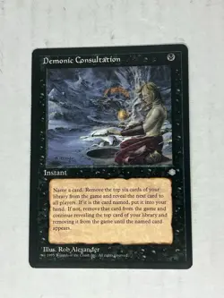 Ice Age DEMONIC CONSULTATION X 3 - MTG LP Magic: The Gathering - Image 4