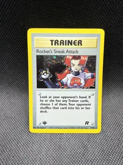 1ST EDITION POKEMON TEAM ROCKET - ROCKET'S SNEAK ATTACK HOLO #16/82 - Image 1