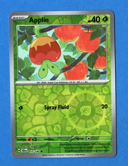 Pokemon - Applin - 012/142 - Reverse Holo - Stellar Crown - Image 1