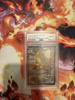 2023 POKEMON MEW EN - 151 ALAKAZAM EX #201 PSA 10 GEM MT - Image 1