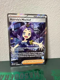 Acerola's Mischief 165/132 Mega Evolution Pokemon Full Art Trainer - Image 1