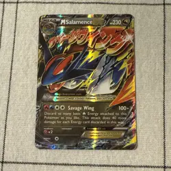 Pokemon TCG Mega Salamence EX XY171 Black Star Promo EX XY MP-HP - Image 1