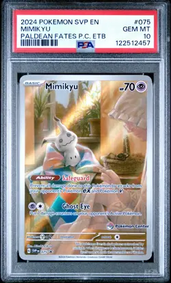 2024 POKEMON SVP EN-SV BLACK STAR PROMO #075 MIMIKYU PSA 10 - Image 1