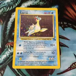 1999 Pokemon Fossil Lapras Holo 10/62 - Image 1