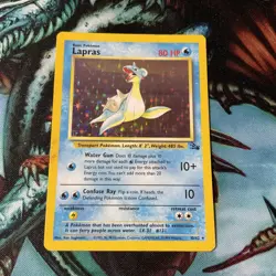 1999 Pokemon Fossil Lapras Holo 10/62 - Image 2