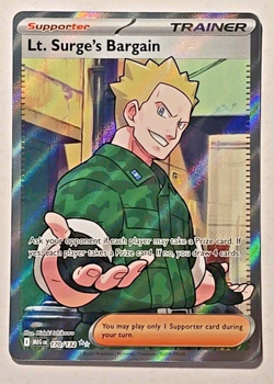 Pokemon Mega Evolution Lt. Surge's Bargain Ultra Rare 170/132 - Image 1