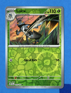 Lokix SV07: Stellar Crown #016/142 Common Reverse Holo Pokemon LP - Image 1