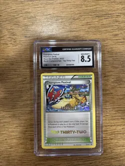 Pokemon 2014 Champions Festival XY27 Worlds 14 Top 32 Black Star Promo CGC 8.5 - Image 1