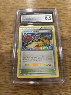Pokemon 2014 Champions Festival XY27 Worlds 14 Top 32 Black Star Promo CGC 8.5 - Image 3