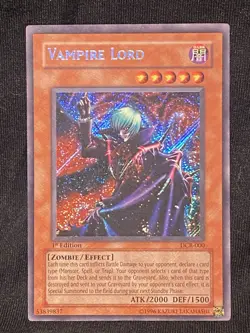 Yugioh Vampire Lord DCR-000 Dark Crisis 1st Edition You-Gi-Oh Dark Crisis e - Image 1