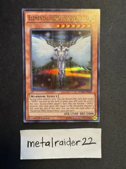 Yugioh Elemental HERO Honest Neos DUSA-EN028 Duelist Saga Near Mint 1st Edition - Image 1