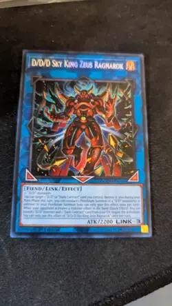Yugioh D/D/D Sky King Zeus Ragnarok - DOOD-EN049 - Secret Rare 1st Edition NM - Image 1