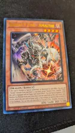 Yugioh DoomZ V Five - Amalthe DOOD-EN009 - Ultra Rare - 1st Edition NM - Image 1