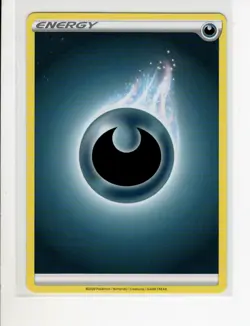 2020 CHAMPIONS PATH SET DARKNESS ENERGY POKEMON CARD NM/M - Image 1