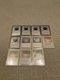 Lot of (11) 1995 Magic The Gathering Circle of Protection White RARE Cards - Image 1