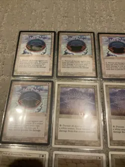 Lot of (11) 1995 Magic The Gathering Circle of Protection White RARE Cards - Image 2