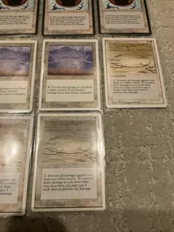 Lot of (11) 1995 Magic The Gathering Circle of Protection White RARE Cards - Image 3