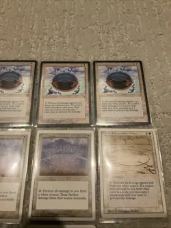 Lot of (11) 1995 Magic The Gathering Circle of Protection White RARE Cards - Image 4