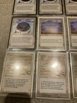 Lot of (11) 1995 Magic The Gathering Circle of Protection White RARE Cards - Image 5