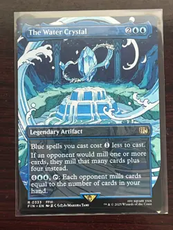 The Water Crystal - (Borderless) MtG Final Fantasy Rare Card FIN (333) Regular - Image 1