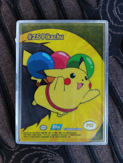 2000 Topps Pokemon Pikachu #PC1 #25 TV Animation Clear Card NM - Image 2