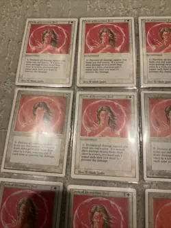 Lot of (19) 1995 Magic The Gathering Circle of Protection Red RARE Cards - Image 5