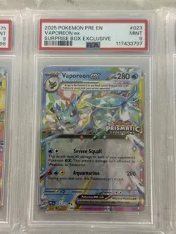 PSA 9 & 10 Prismatic Evolutions Surprise Box Promo Cards 9/9 FULL Sequential Set - Image 3