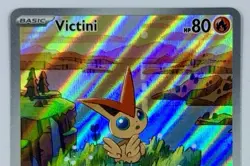 Pokemon Victini #208 Black Star Promo Card Scarlet Violet Holo NM/M - Image 3