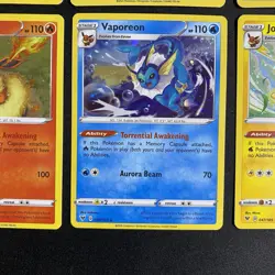 6 Cards Eevee Evolution SWSH Black Star Promos Set Pokemon Cards NM - HOLO Promo - Image 4