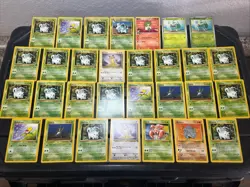 (30) Pokemon Card ALL VTG Lot Cards 1999 SET Jungle Rhyhorn Nidoran Delta Specie - Image 1