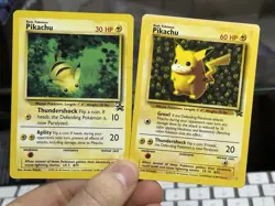 Pikachu 1 1999 27 2000 Black Star Promo Vintage Pokemon Card Lot WOTC - Image 1