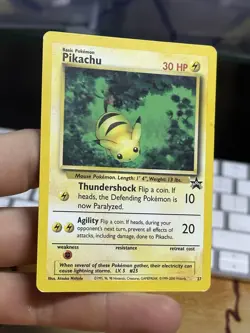 Pikachu 1 1999 27 2000 Black Star Promo Vintage Pokemon Card Lot WOTC - Image 4