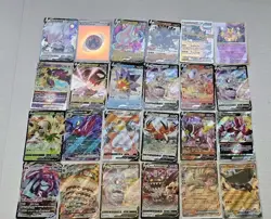 Pokemon Card Lot Of 24 Holo V, Vstar, Vmax All Near Mint Binder Collection - Image 1
