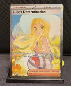 Lillie’s Determination SIR 184/132 Secret Rare Pokemon Card (Mega Evolution) - Image 1