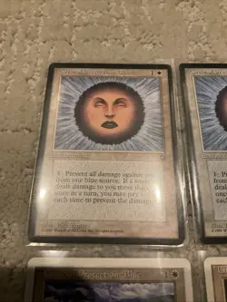 Lot of (9) 1995 Magic The Gathering Circle of Protection Blue Rare Cards - Image 2