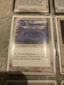 Lot of (9) 1995 Magic The Gathering Circle of Protection Blue Rare Cards - Image 3