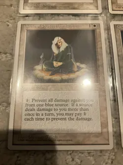 Lot of (9) 1995 Magic The Gathering Circle of Protection Blue Rare Cards - Image 4