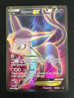 ESPEON EX 117/122 BREAKpoint XY FULL ART HOLO RARE FA Pokemon TCG card LP - Image 1