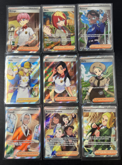 Pokemon TCG Full Art Trainer Lot of 9 Cards No Duplicates Ortega Eri Volo NM - Image 1