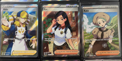 Pokemon TCG Full Art Trainer Lot of 9 Cards No Duplicates Ortega Eri Volo NM - Image 3