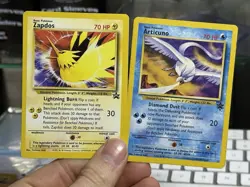 Zapdos 23 Articuno 22 2000 Black Star Promo Vintage Pokemon Card Lot WOTC - Image 1