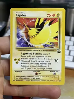 Zapdos 23 Articuno 22 2000 Black Star Promo Vintage Pokemon Card Lot WOTC - Image 3