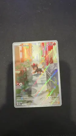 Litleo 139/132 Illustration Rare Pokemon Card Mega Evolutions - English TCG - Image 1