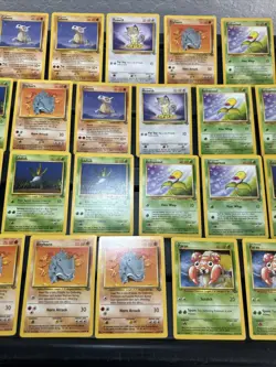 (30) Pokemon Card ALL VTG Lot Cards 1999 SET Jungle Rhyhorn Oddish Bellsprout - Image 3