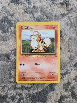 GROWLITHE - Base Set 2 42/130 - Uncommon - Pokemon Card Unlimited NM LP - Image 1