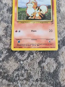 GROWLITHE - Base Set 2 42/130 - Uncommon - Pokemon Card Unlimited NM LP - Image 4