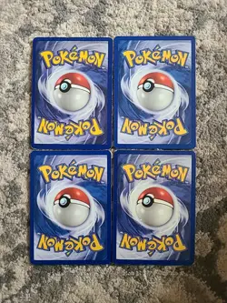 Pokemon Base Set 2 4 Pokemon Cards Non Holo MP - Image 2