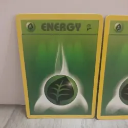GRASS ENERGY - 127/130 - Base Set 2 - Pokemon Card - LP - Image 2