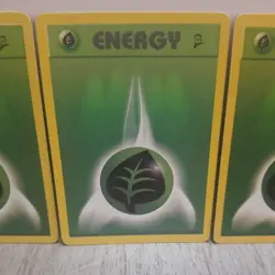 GRASS ENERGY - 127/130 - Base Set 2 - Pokemon Card - LP - Image 3