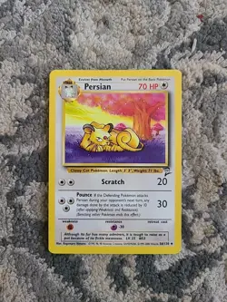PERSIAN - Base Set 2 56/130 Uncommon Pokemon Card - Unlimited NM LP - Image 1